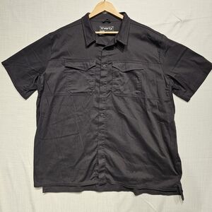 Vertx Guardian Stretch Short Sleeve Tactical Shirt Button Up Dark Gray Size 2XL
